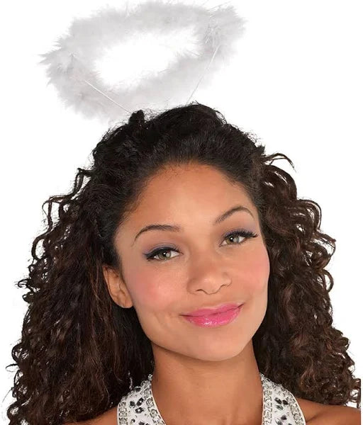 White Marabou Halo
