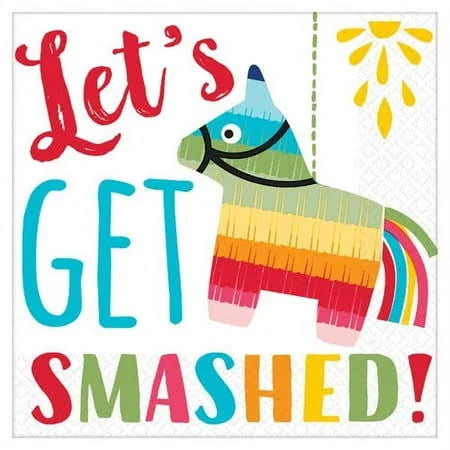Beverage Napkins 16ct - Let's Get Smashed