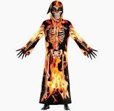 Fire Skeleton - Child Costume