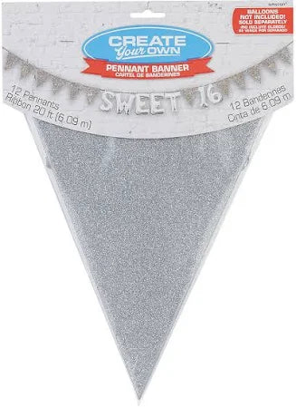 Pennant Banner - Silver