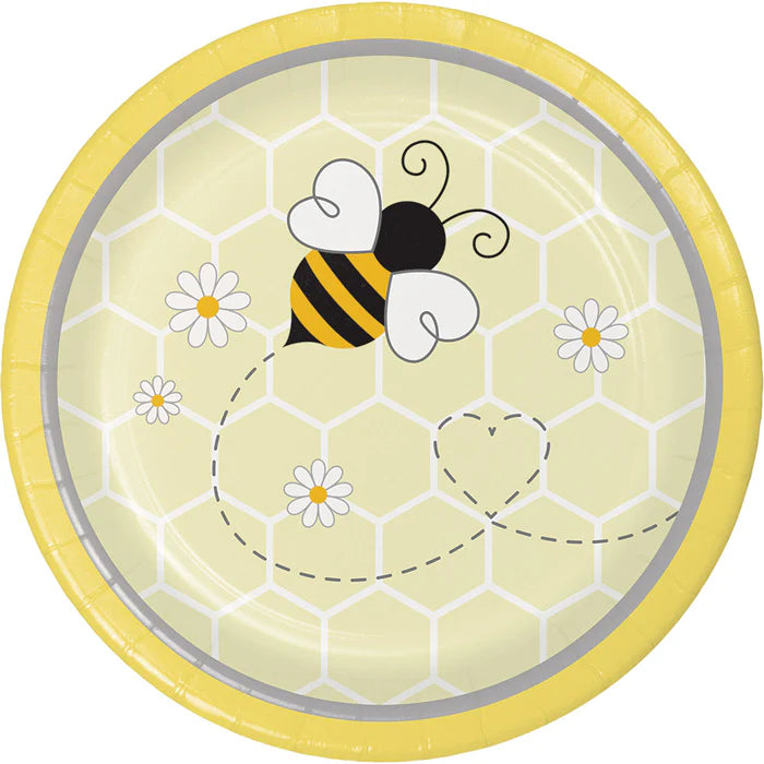 Dessert Plates 8ct - Bumblebee Baby