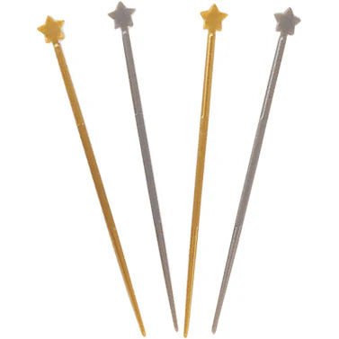 Gold and Silver Star Picks - 200ct