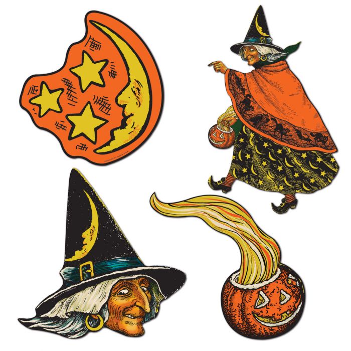 Cutouts - Vintage Halloween 4ct