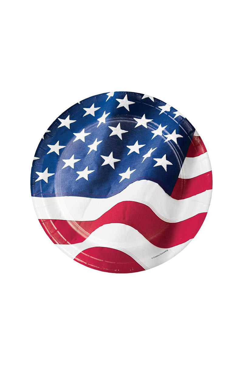 Dessert Plates - Patriotic Flag