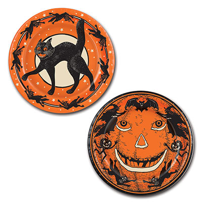 Dinner Plates - Vintage Halloween 8ct