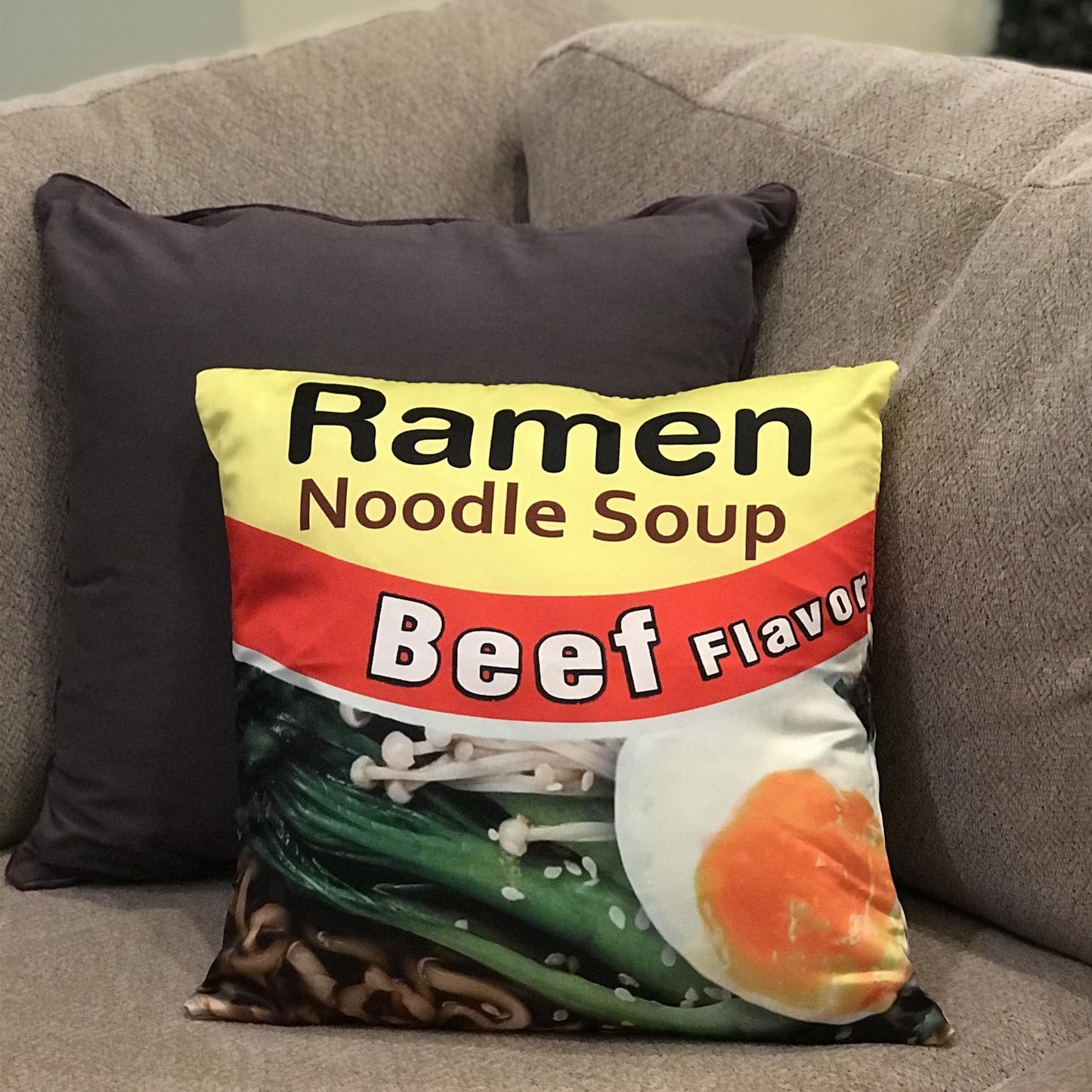 Ramen Soup Pillowcase | Fits 16 x 16 Pillow Insert