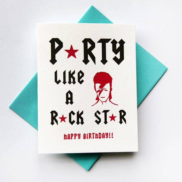 Greeting Card - Rock Star