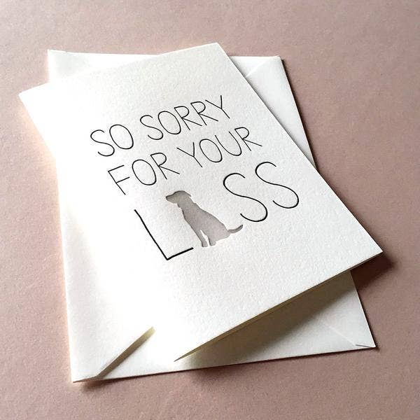 Greeting Card - Dog Sympathy