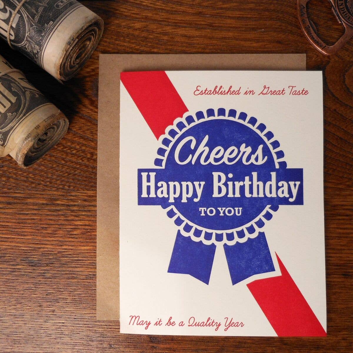 Greeting Card - Blue Ribbon