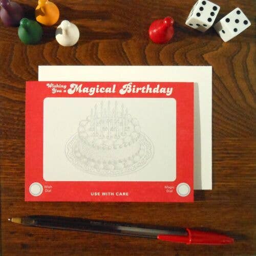 Greeting Card - Etch A Sketch