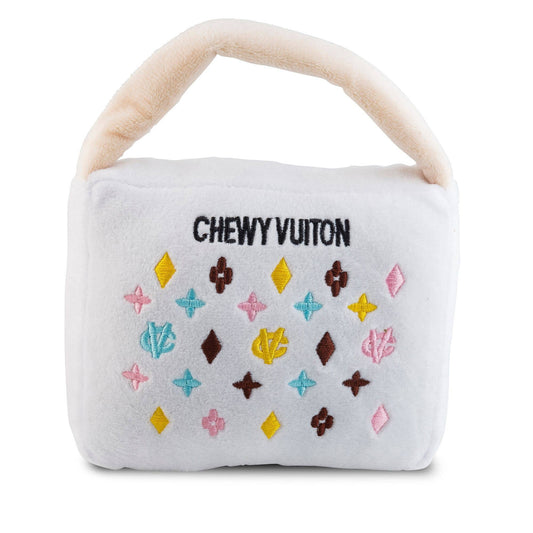 White Chewy Vuiton Purse (Large)