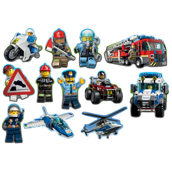Cutouts - Lego City 12ct