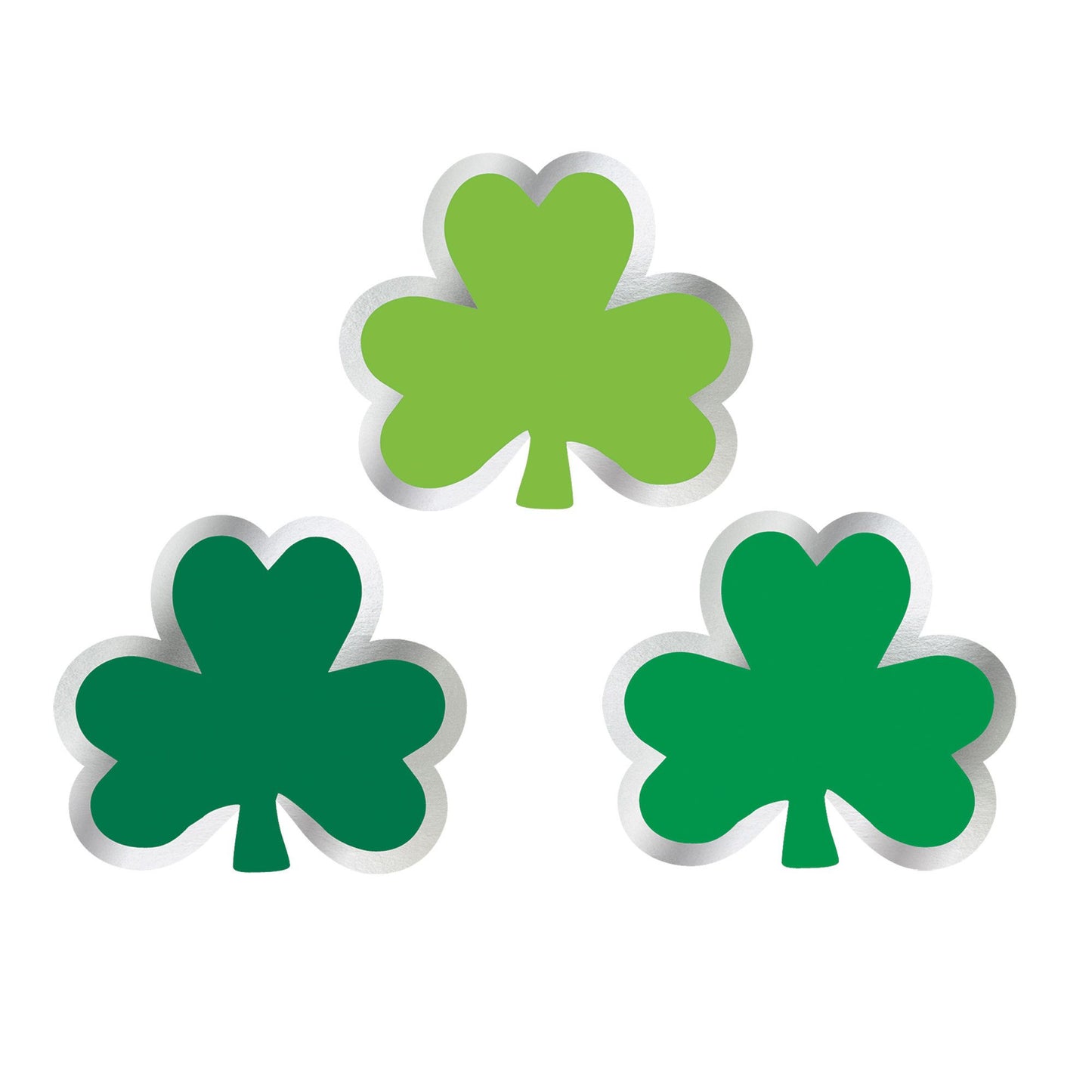 St. Patrick's Day Paper w/Glitter Super Value Pack Mini Cutouts 50ct