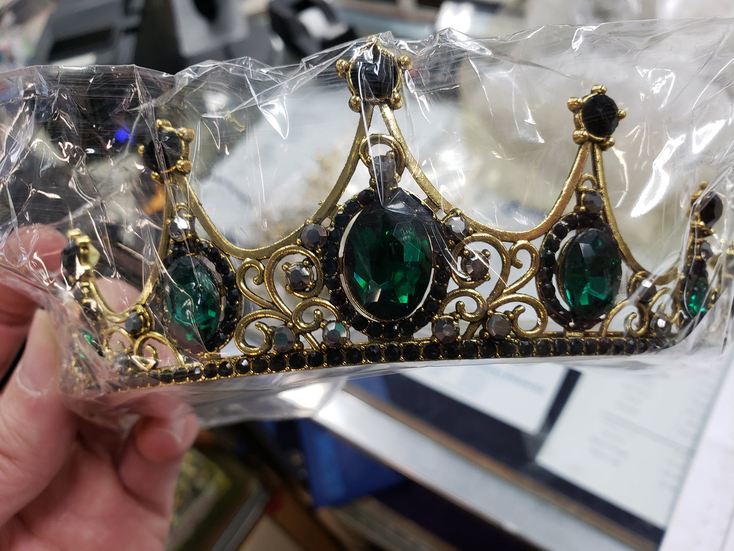 Green & Black Tiara