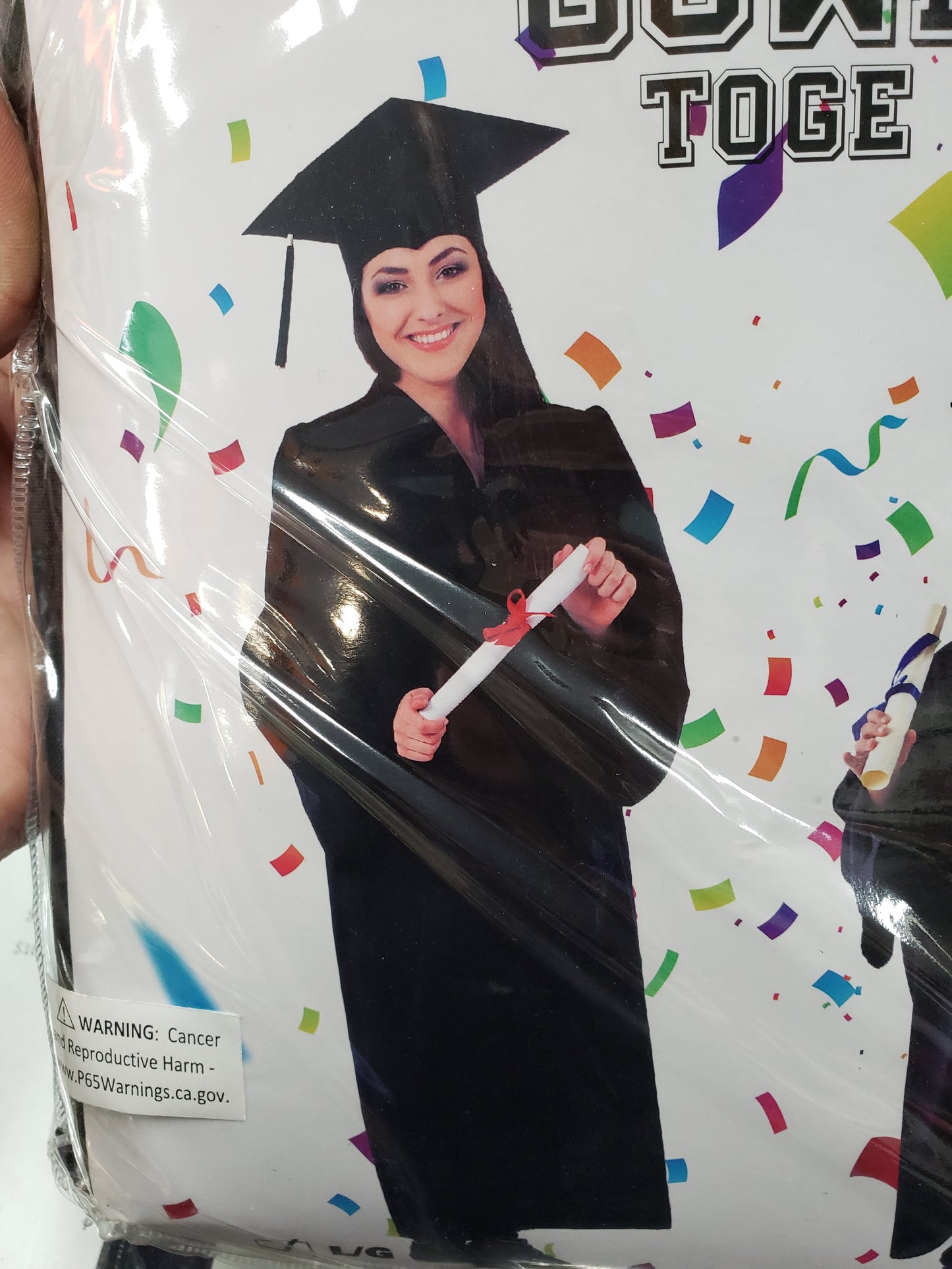 Adult Gown & Cap Set - Black