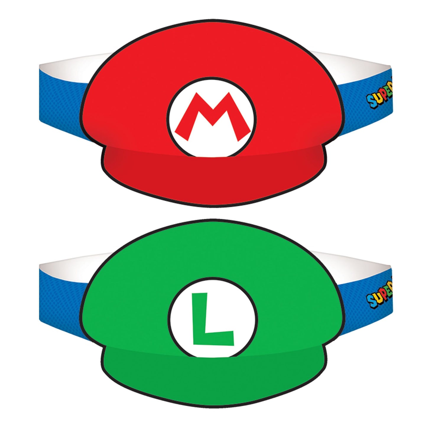 Hats - Super Mario Brothers 8ct