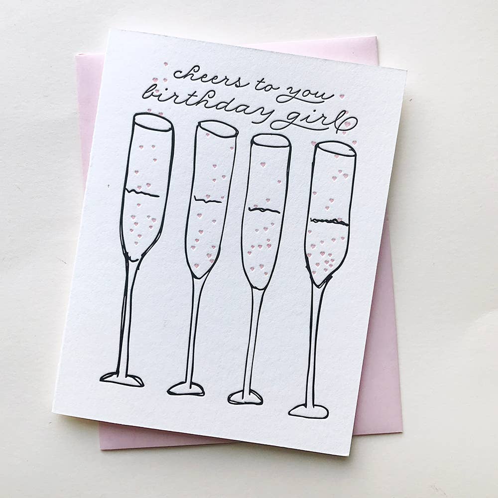 Greeting Card - Cheers Birthday Girl