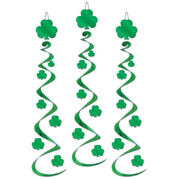 Hanging Decorations - Shamrocks 3ct