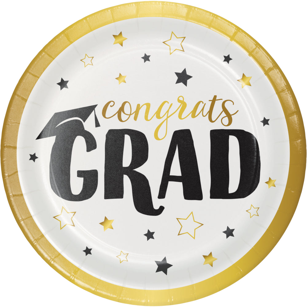 Lunch Plates - Congrats Grad 8ct