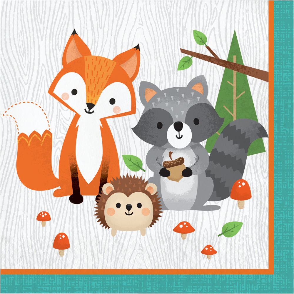 Lunch Napkins - Woodland Animals 16ct