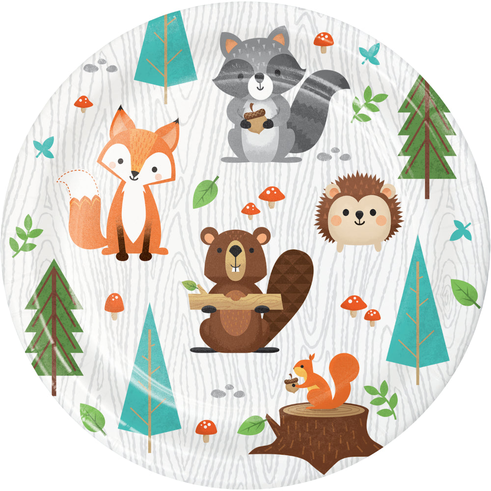 Dessert Plates - Woodland Animals 8ct