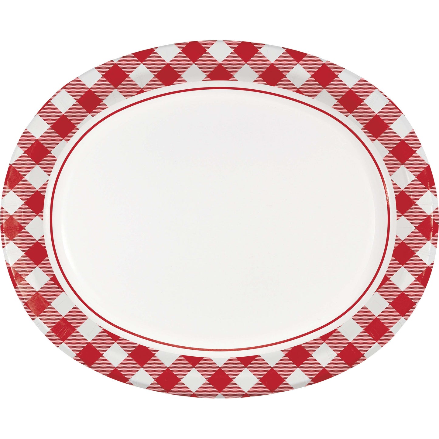 Oval Platter - Classic Gingham 8ct