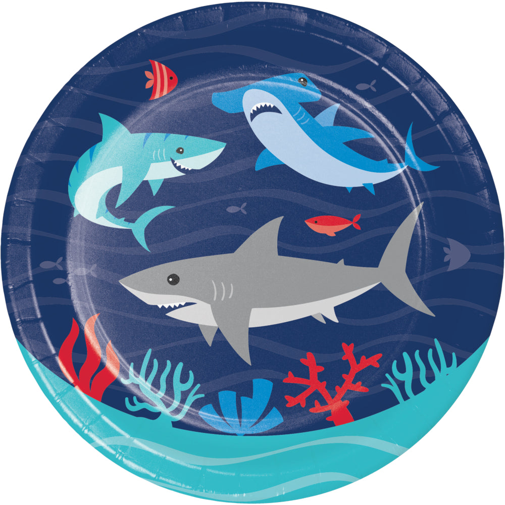 Dessert Plates - Shark Party 8ct