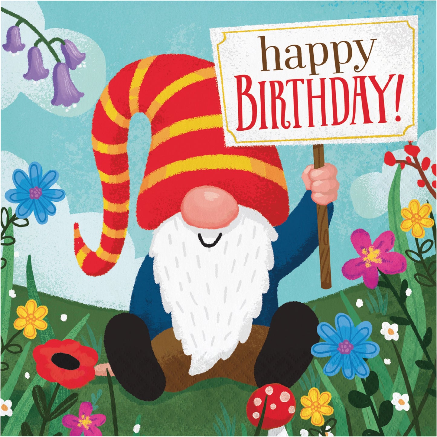Lunch Napkins - Party Gnomes 16ct