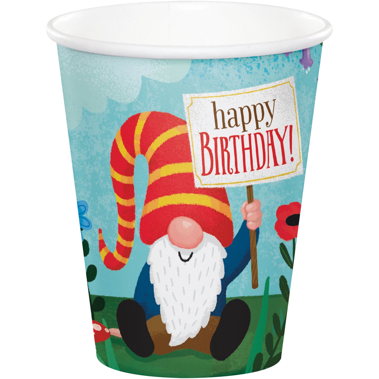 Cups - Party Gnomes 8ct- clearnace