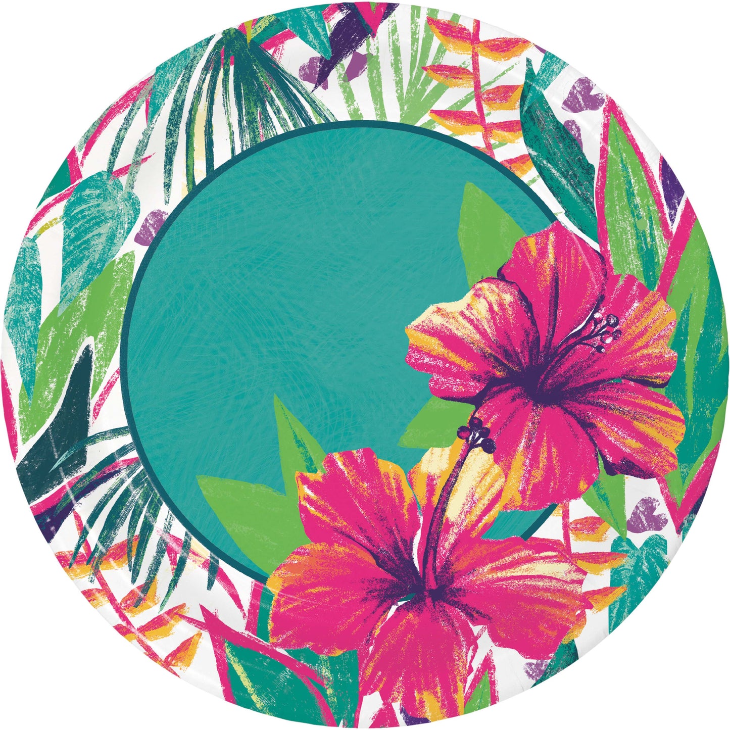 Lunch Plates - Island Tropics 8ct