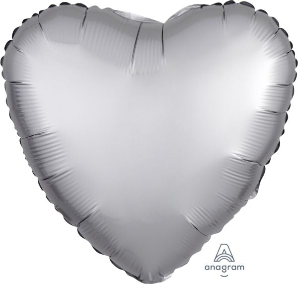 Heart - Platinum 18"