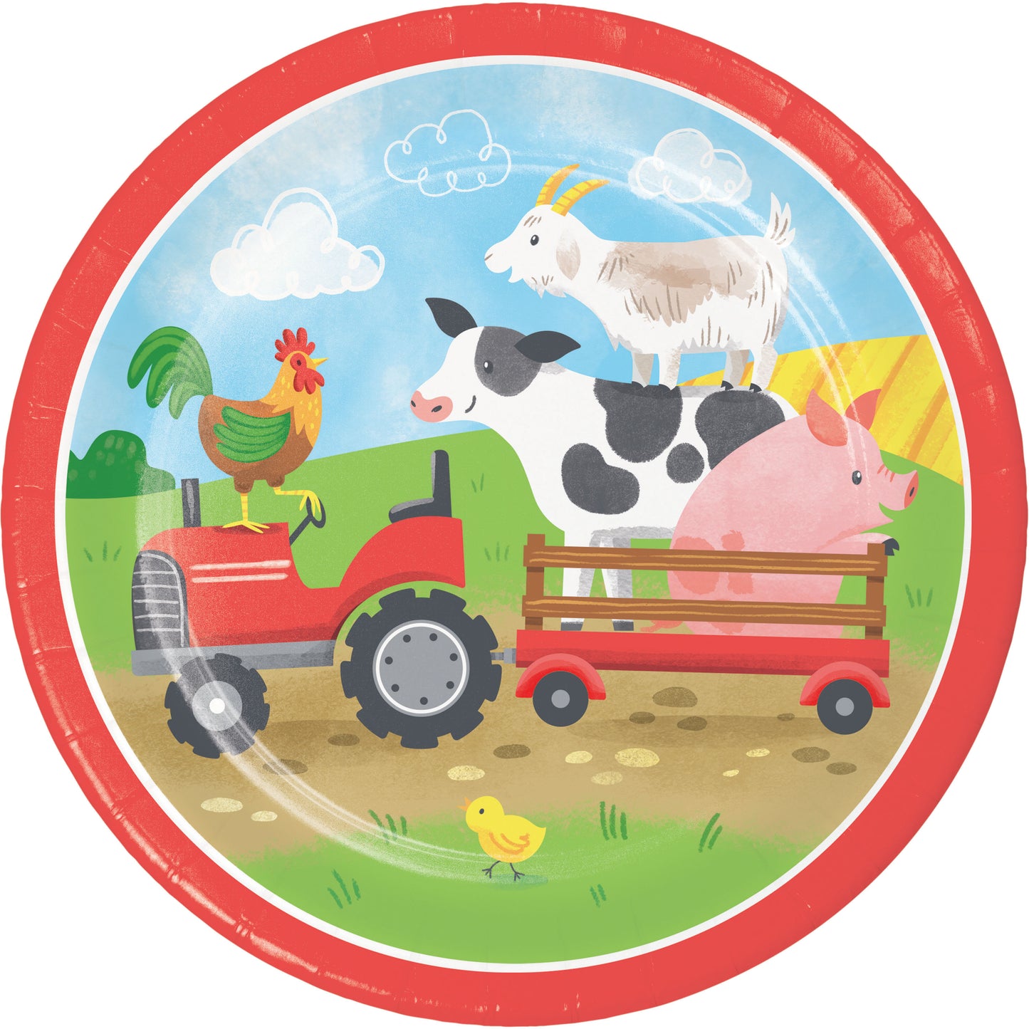 Dessert Plates - Farm Animals 8ct