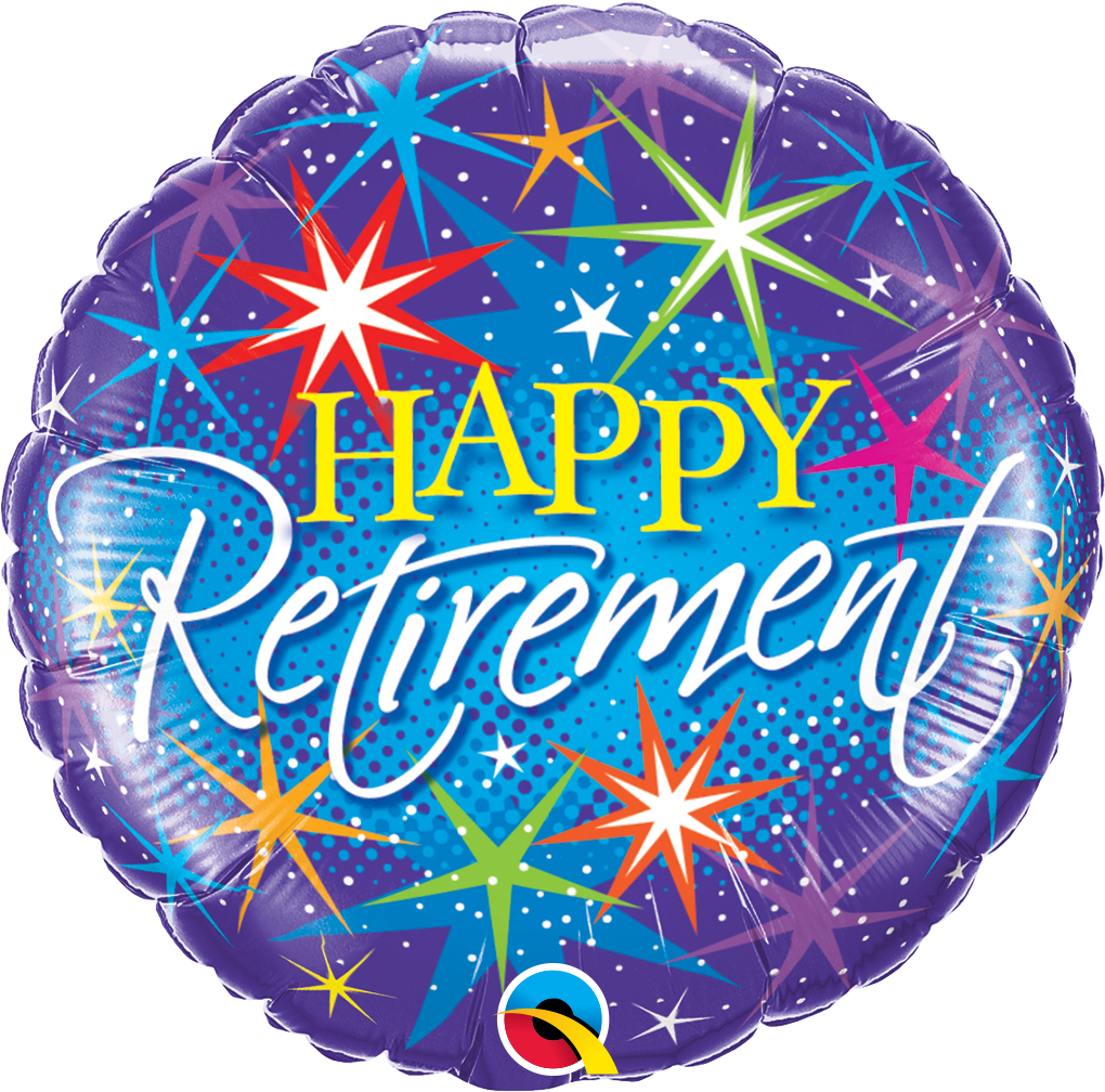 Retirement: Colorful Bursts - 18"