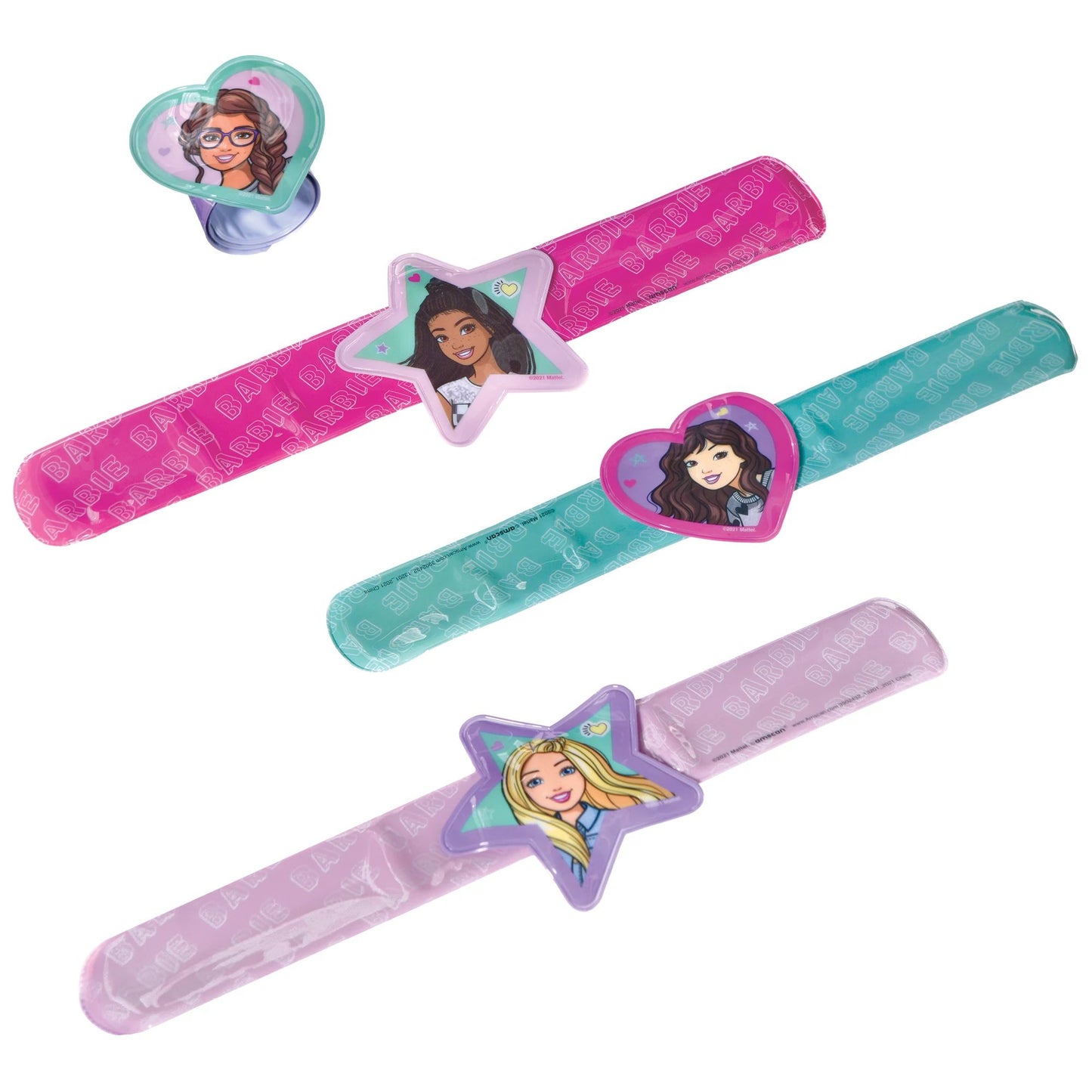 Slap Bracelets - Barbie 4ct