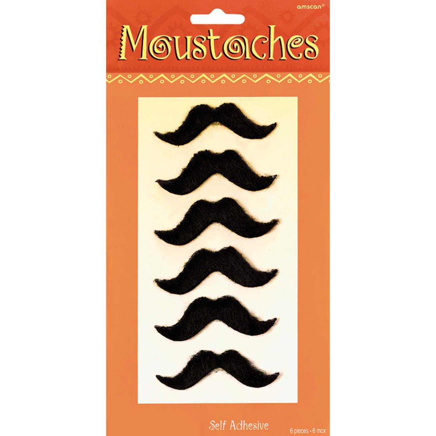 Fiesta Moustaches 6ct