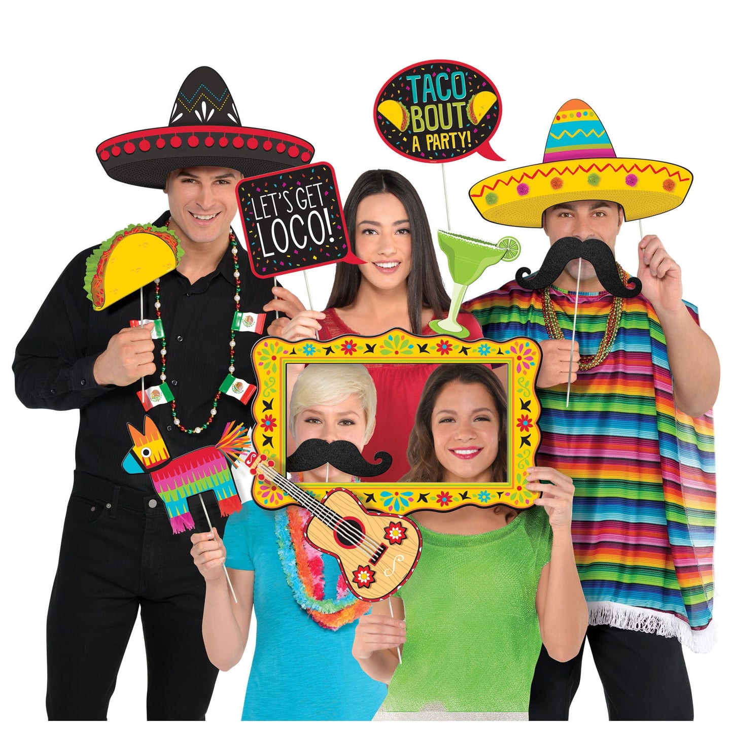 Photo Props - Fiesta Paper Fans 12ct