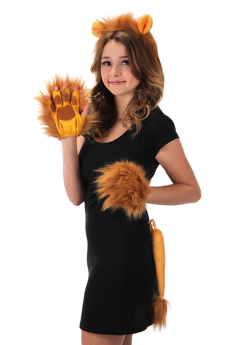 Lion Ears Plush Headband & Tail Kit