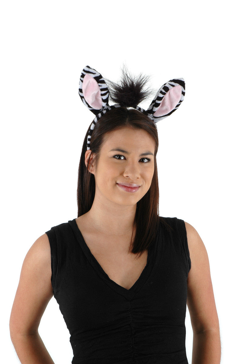 Zebra Ears Headband & Tail Kit