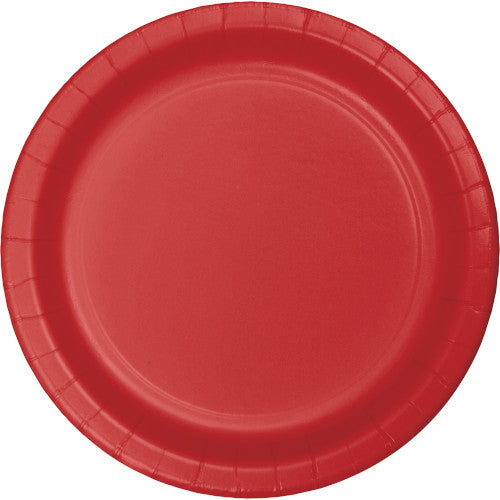 Dessert Plates - Classic Red 24ct