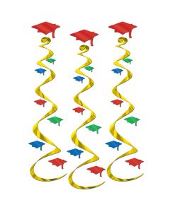 Grad Cap Whirls - Multicolor