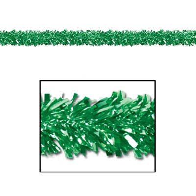 Metallic Festooning Garland - Green