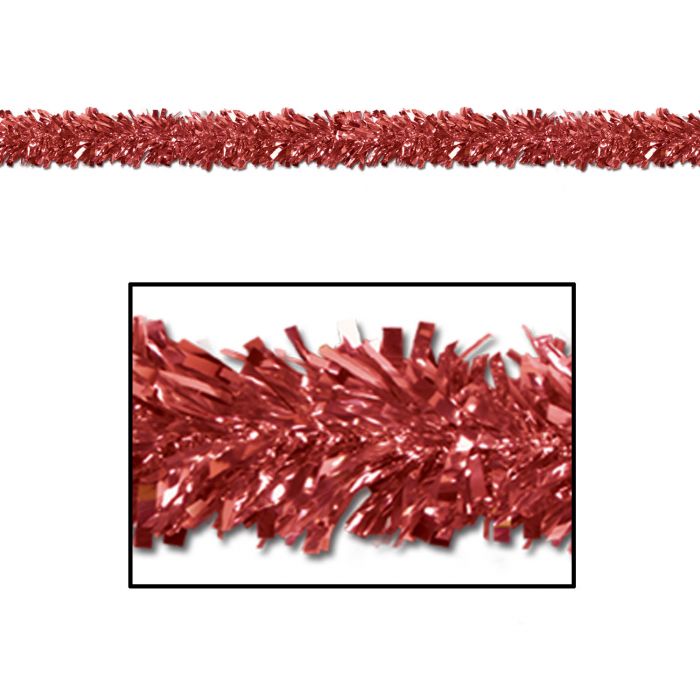 Metallic Festooning Garland - Red