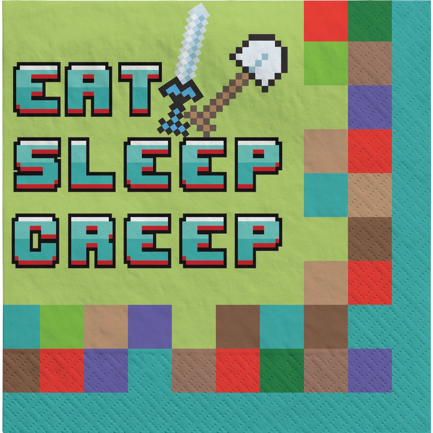 Lunch Napkins - Pixel Party 16ct