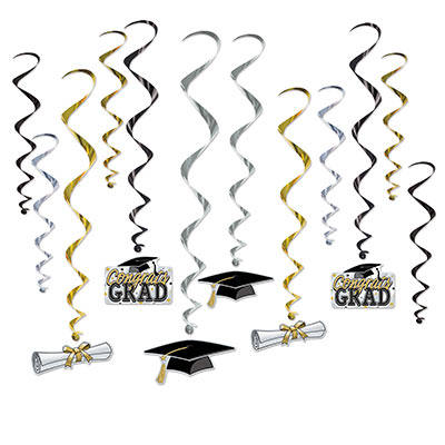 Hanging Decorations - Graduation 12ct