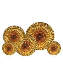 Metallic Fans - Gold