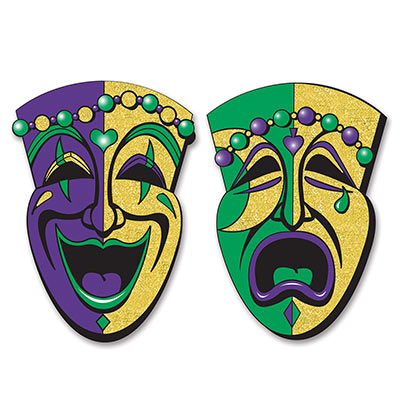 Jumbo Comedy & Tragedy Face Cutouts