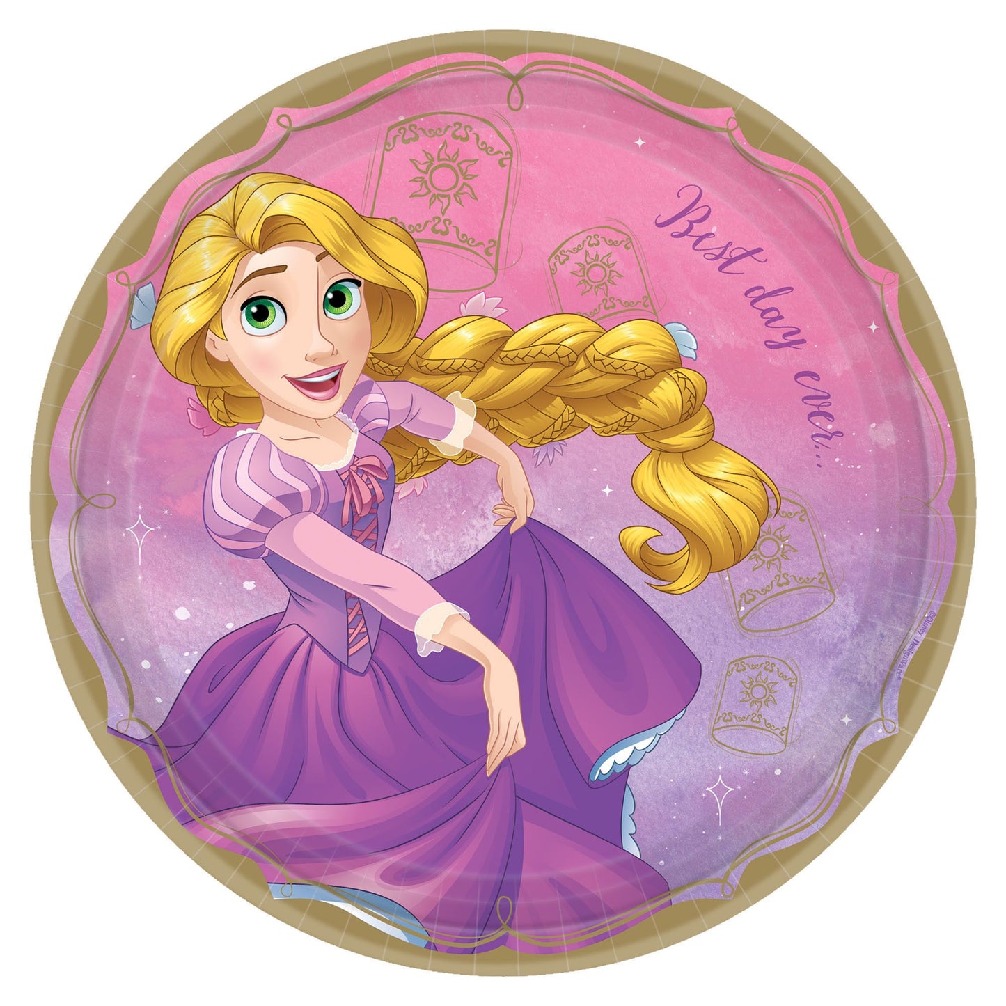 Lunch Plates - Rapunzel 8ct