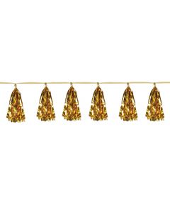 Metallic Tassel Garland - Gold