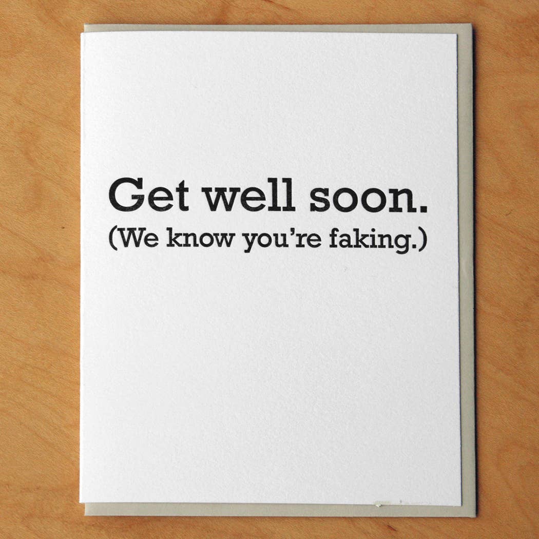 Greeting Card - Stop Faking