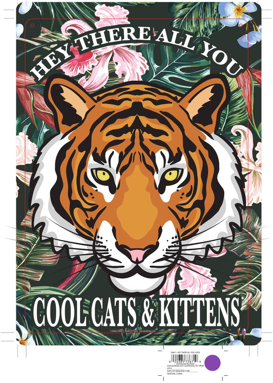 Metal Sign - Cool Cats and Kittens